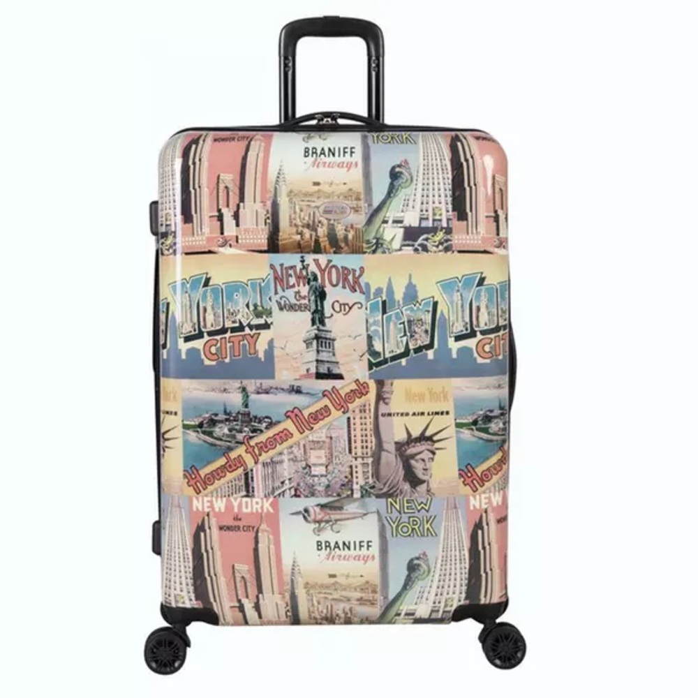 American Flyer New York 29" 8-Wheel Checked Hardside Spinner